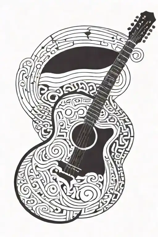 Combine Elements Of A Guitar And A Piano In A Minimalistic Way And Create A