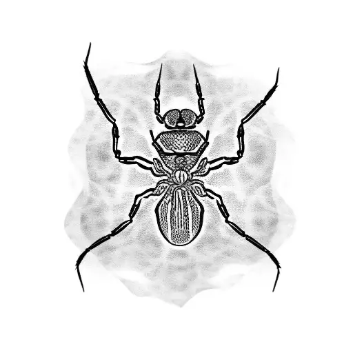 Small Tattoo With Spider