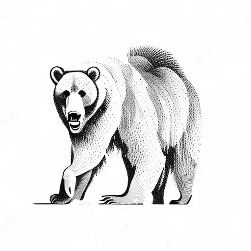 Bear And Lion Fighting