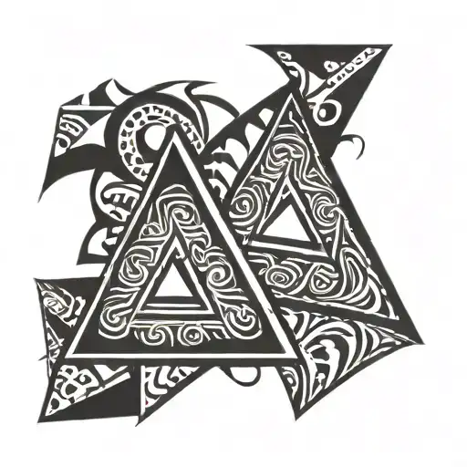 2 Triangles Represeting Brothe To Brother Bond