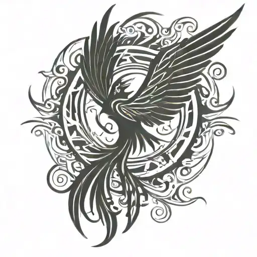 Phoenix And Sun Rising