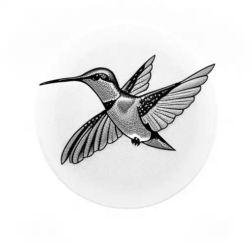 Hummingbird With Inital L