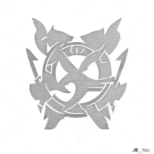 Red Hot Chili Peppers Forming A Mandalorian Symbol