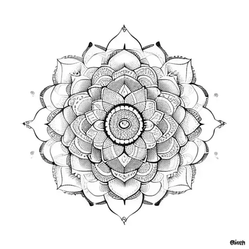 Lotus Flower With Mandala