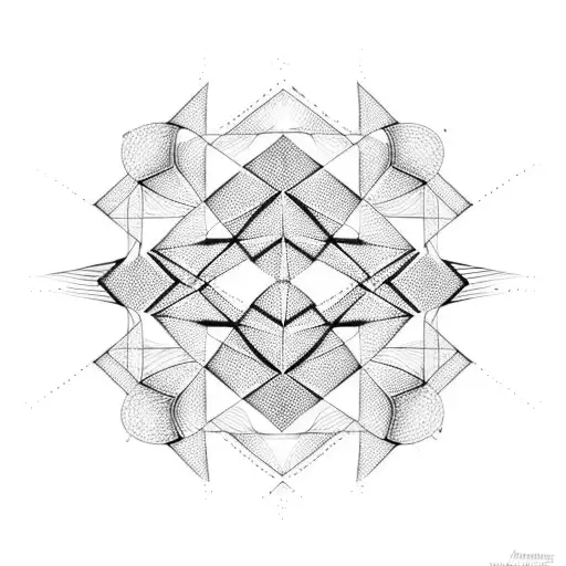 Flat Lattice Geometric Filled Line Wrap Around