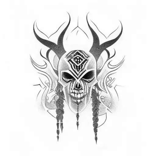 Goth Tribal With Demon