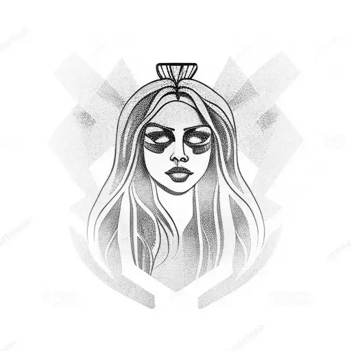 Kneeling Woman Side On Holding Rainbow