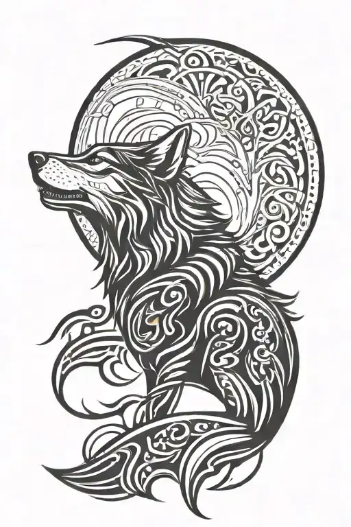 Wolf Howling At The Moon