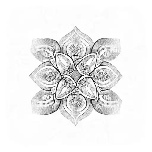 Tribal Style Rose Vines