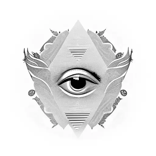 Tribal Wing With Mulitpul Eyes