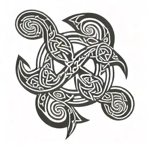 Celtic Symbols Intertwined