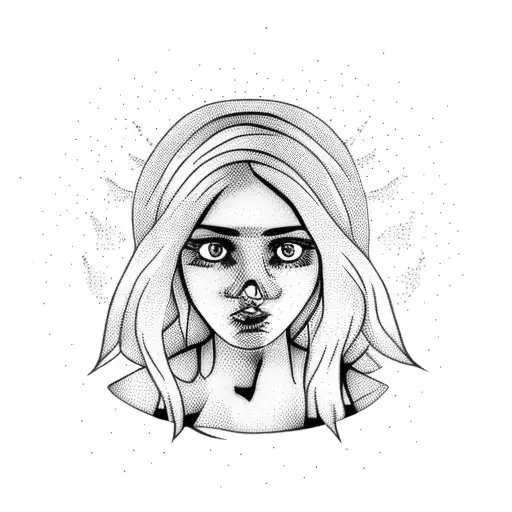 Cute Girl Under The Tree