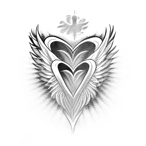 Heart With Angel Wings