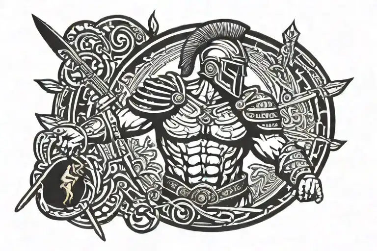 Roman Gladiator In Rome