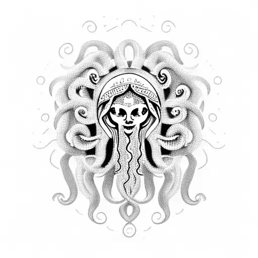 Jellyfish Medusa Black