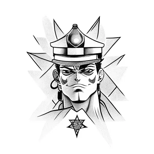 Jotaro Kujo With A Star