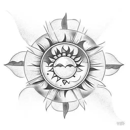 Heart Moon Sun Arrow