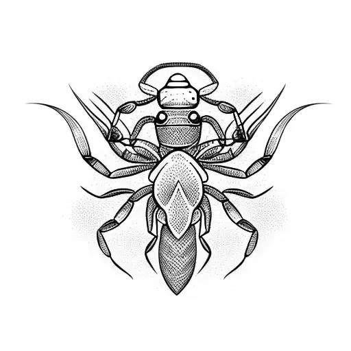 Profile Of A Scorpion And Zodiac