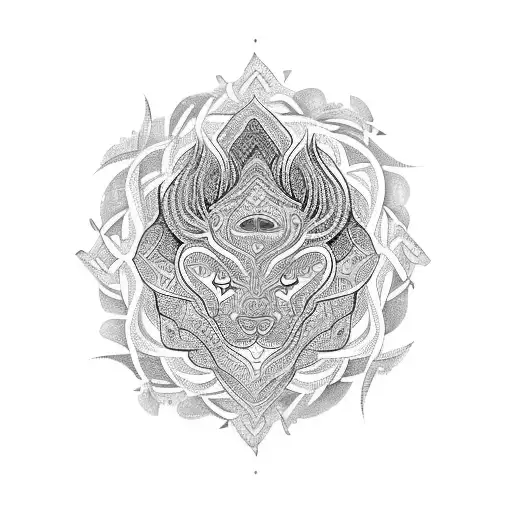 The Names Toren And Kaiya In An Indian And Celtic Design