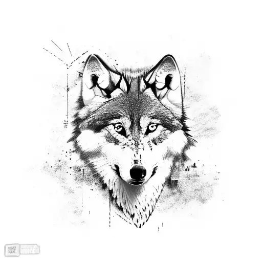 Holwing Wolf On A Cliff