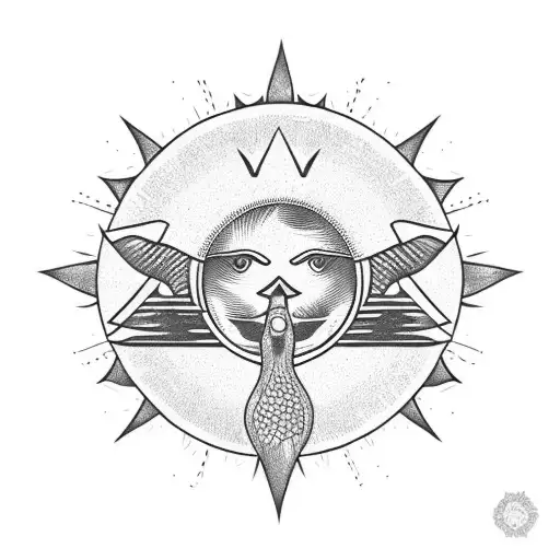 Sun With A Goose In The Centre