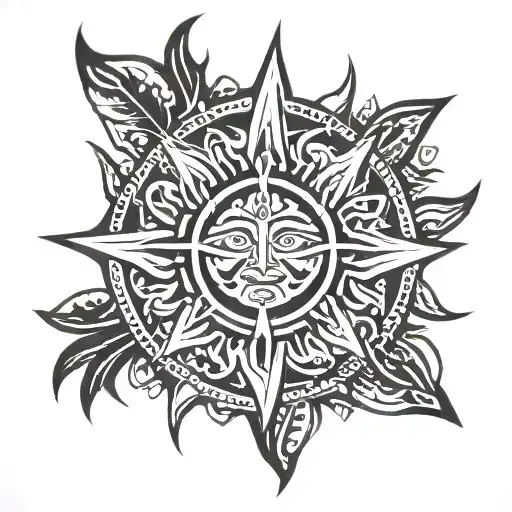 Filipino Tribal Sun Rising