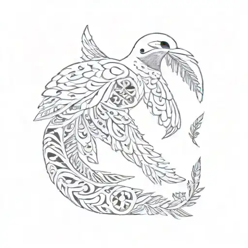 Palestinian Dove Carrying An Olive Branch