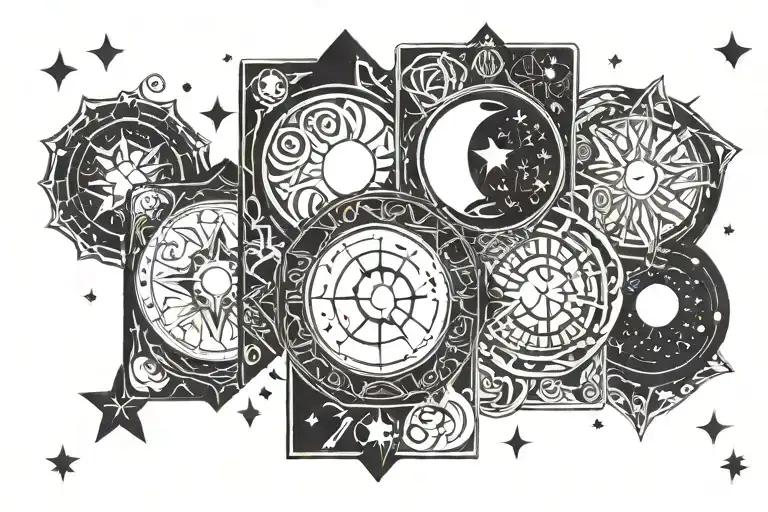 Moon And Stars Tarot Cards