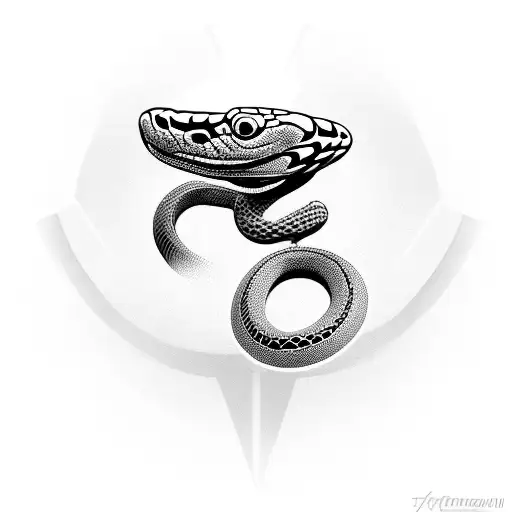 Circule With Smal Snake