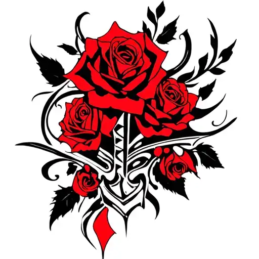 Black Knight Red Roses
