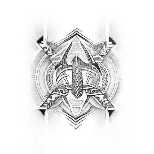 Half Sleeve With Maori Power Strenght Freedom Resilience Faith