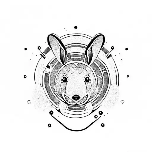 Cute Simple Tribal Bunny Bear Bee And Otter