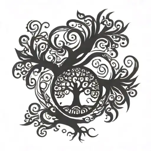 Tree Of Life With Human Heart