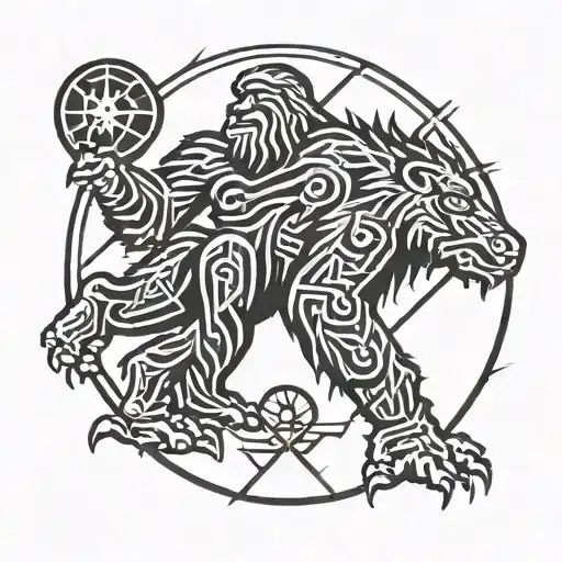 Sasquatch And North Star And Compasd