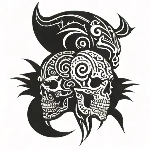 Turk And Skull Wearing