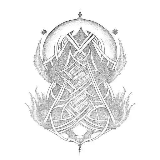 Yggdrasil With All The Worlds