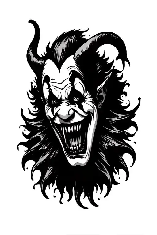 Demon Clown Eating Your Soul