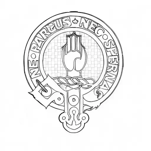 Add Celtic Dragons And Snakes Around The Crest