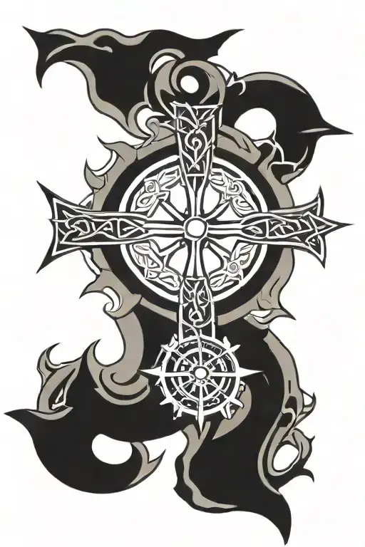 Celtic Cross Canons Celtic Compass And Celtic Anchor