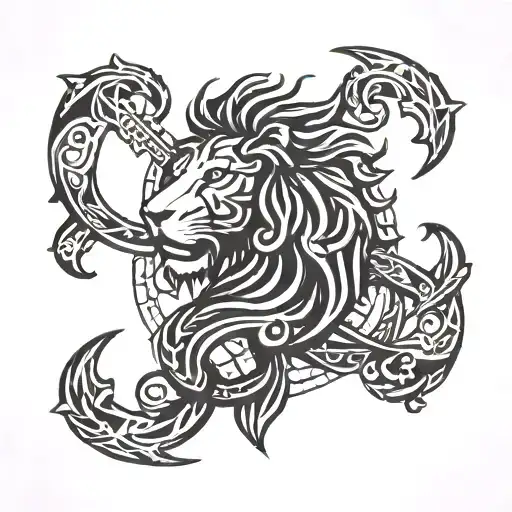 Lion With Anchor