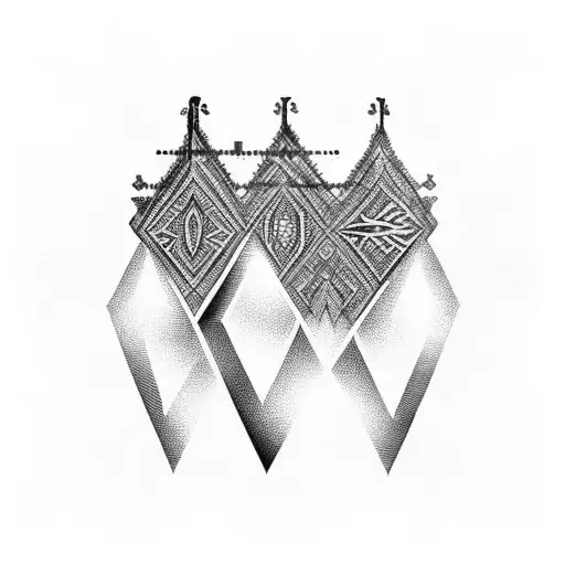 Gothic Wrap Around Thigh Design