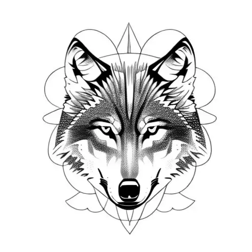 Wolf And A Skull