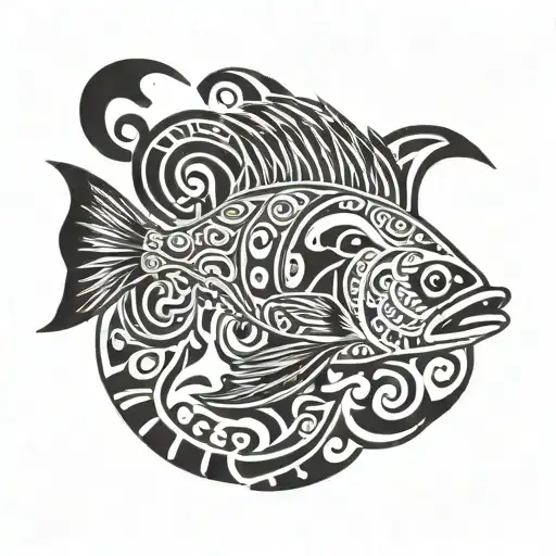 Outline Of Alaska Fist Fish