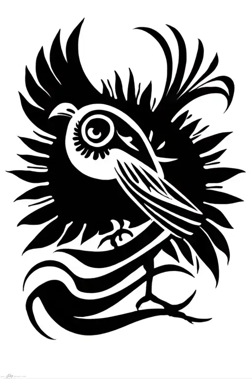 A Kiwi Bird With A Filipino Sun