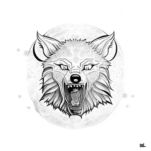 Skoll And Hati Chasing The Sun And Moon