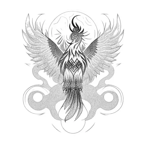 Phoenix In The Shape Of A Moon