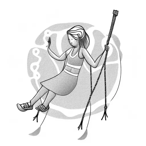 Tree Swing And A Girl