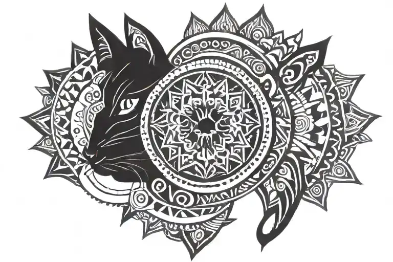 Black Cat Mandala