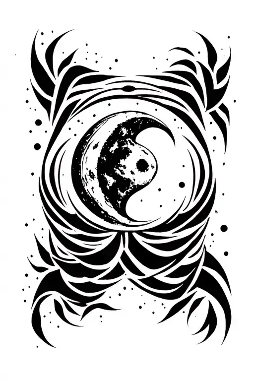 Moon In The Background