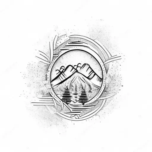 A Natural Scene With Different Natural Occurences As Symbols For 3 Brothers